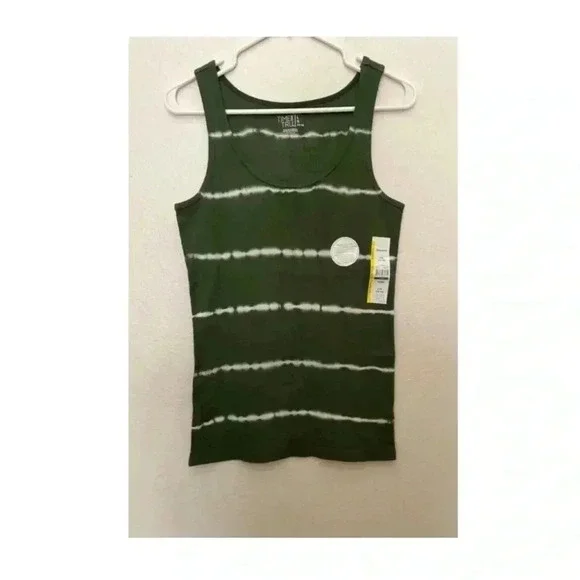 🆕Green Amber Tie Dye Ribbed Tank🆕 - Picture 5 of 8